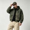 Custom Abraded Wash Hooded Canvas Jacket - Style F7D481 - product detail view 7 Custom Abraded Wash Hooded Canvas Jacket - Style F7D481 - product detail view 7