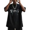 Custom Abstract Back-Graphic Streetwear T-Shirt - Style 9F34EC - product detail view 6