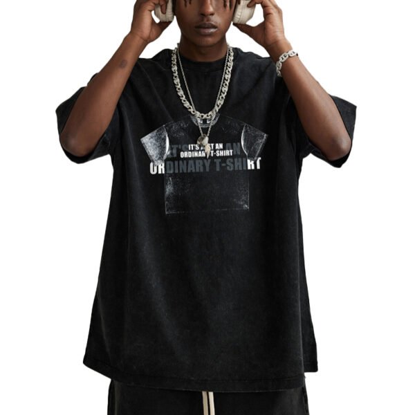 Custom Abstract Back-Graphic Streetwear T-Shirt - Style 9F34EC - product detail view 6