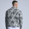 Custom Abstract Print Denim Trucker Jacket - Style 4FDBC0 - product detail view 8 Custom Abstract Print Denim Trucker Jacket - Style 4FDBC0 - product detail view 8