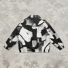 Custom Abstract Print Zip-Front Collar Jacket - Style 2965D5 - product detail view 10