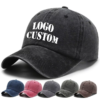Custom Acid-Wash Denim Baseball Cap - Style 649202 - product detail view 9