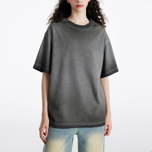 Custom Acid-Wash Drop-Shoulder T-Shirt | - Style D1E35B