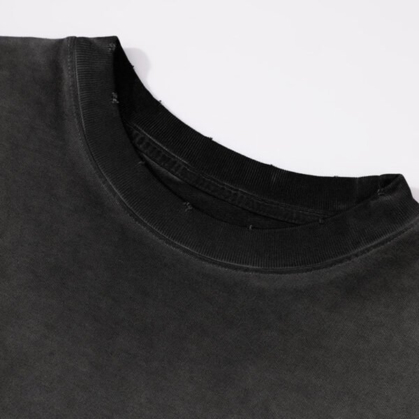 Custom Acid-Wash Drop-Shoulder T-Shirt | - Style D1E35B - product detail view 6
