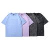Custom Purple Acid-Washed Embroidery-Ready T-Shirt - Style E4793C - product detail view 3