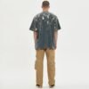 Custom Acid-Wash Foil and Rubber Print T-Shirt - Style 06B1CF - product detail view 4