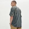 Custom Acid-Wash Foil and Rubber Print T-Shirt - Style 06B1CF - product detail view 6