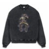 Custom Vintage Acid-Wash Graphic Pullover Hoodie - Style C48EDE - product detail view 4