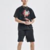 Custom Acid-Wash Graphic Heavyweight T-Shirt - Style F4FB94 - product detail view 3