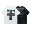 Custom Acid Wash Cross Graphic Oversized T-Shirt - Style 03696C - product detail view 6
