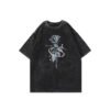 Custom Acid-Wash Rose Graphic Oversized T-Shirt - Style 0A0E23 - product detail view 2 Custom Acid-Wash Rose Graphic Oversized T-Shirt - Style 0A0E23 - product detail view 2