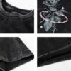 Custom Acid-Wash Rose Graphic Oversized T-Shirt - Style 0A0E23 - product detail view 5 Custom Acid-Wash Rose Graphic Oversized T-Shirt - Style 0A0E23 - product detail view 5
