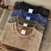 Custom Acid-Wash Oversized Blank Crewneck T-Shirt - Style 18F3CE - product detail view 4