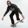 Custom Acid Wash Oversized Graphic Pullover Hoodie - Style 6371B6