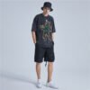 Custom Acid-Wash Skeleton Graphic Oversized T-Shirt - Style A305BA - product detail view 2 Custom Acid-Wash Skeleton Graphic Oversized T-Shirt - Style A305BA - product detail view 2