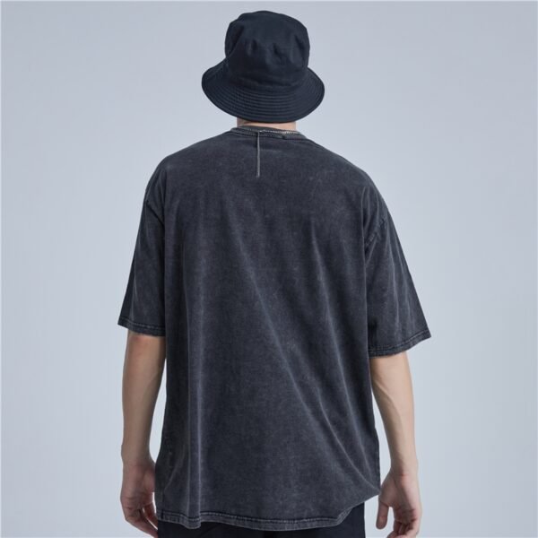 Custom Acid-Wash Skeleton Graphic Oversized T-Shirt - Style A305BA - product detail view 6 Custom Acid-Wash Skeleton Graphic Oversized T-Shirt - Style A305BA - product detail view 6