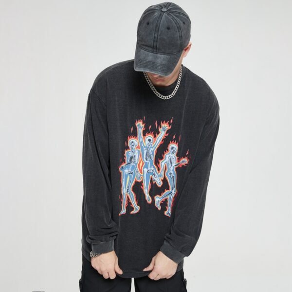 Custom Acid Wash Oversized Graphic T-Shirt - Style 1FD1BF - product detail view 2 Custom Acid Wash Oversized Graphic T-Shirt - Style 1FD1BF - product detail view 2