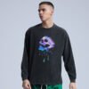 Custom Acid-Wash Oversized Graphic Sweatshirt | VW-8CEE1A - Style 8CEE1A - product detail view 3