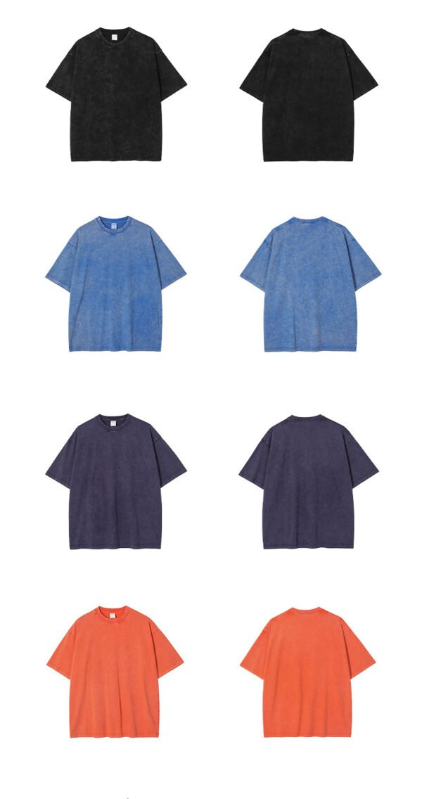 Custom Acid-Wash Relaxed Streetwear Shorts VW-B45554 - Style B45554 - product detail view 4