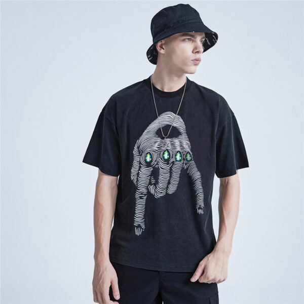 Custom Acid-Wash Screen Print T-Shirt - Style AF1EC1 - product detail view 3 Custom Acid-Wash Screen Print T-Shirt - Style AF1EC1 - product detail view 3