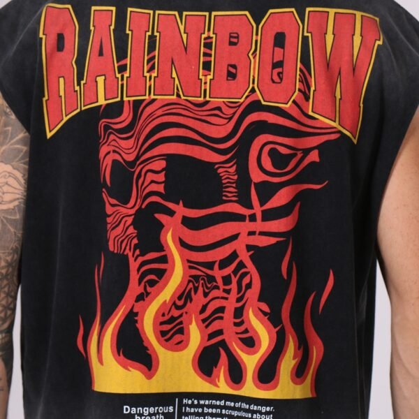 Custom Acid Wash Graphic Sleeveless Tank Top - Style 59D115 - product detail view 9 Custom Acid Wash Graphic Sleeveless Tank Top - Style 59D115 - product detail view 9