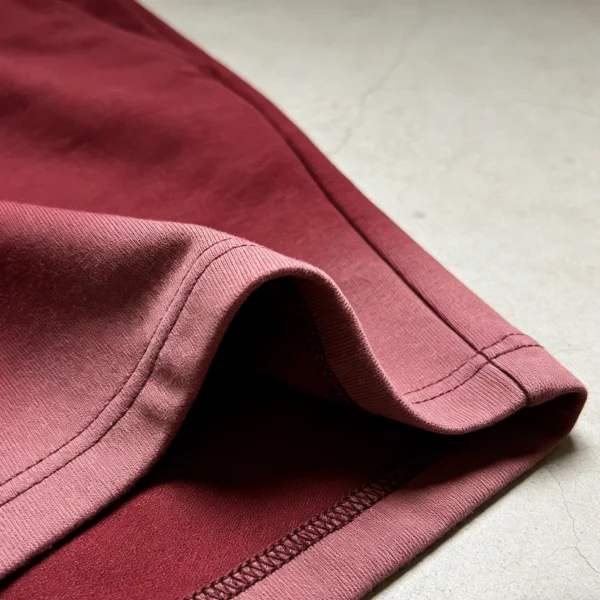 Close-up of acid-wash spray-dye tracksuit fabric