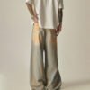 Custom Acid-Wash Wide-Leg Denim Jeans | 46D31E - Style 46D31E - product detail view 3