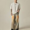 Custom Acid-Wash Wide-Leg Denim Jeans | 46D31E - Style 46D31E - product detail view 4