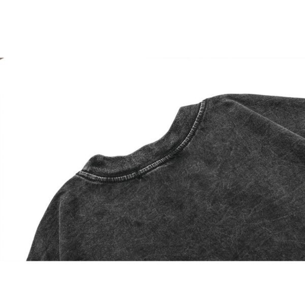 Custom Acid Washed Heavyweight Printed Streetwear T-Shirt - Style 886BC6 - product detail view 8 Custom Acid Washed Heavyweight Printed Streetwear T-Shirt - Style 886BC6 - product detail view 8