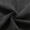 Custom Acid-Washed Oversized Crew Neck T-Shirt - Style E8EC05 Close-up of dark grey acid-washed oversized crew neck t-shirt fabric.