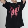 Custom Acid-Washed Oversized Graphic T-Shirt - Style 7AB8FF