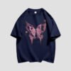Custom Acid-Washed Oversized Graphic T-Shirt - Style 7AB8FF - product detail view 2