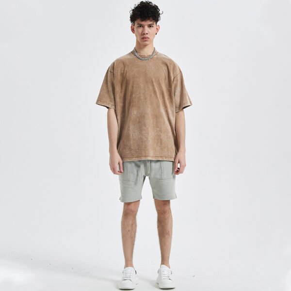 Custom Acid-Washed Oversized Unisex T-Shirt 8040200 - Style 1C7D9D - product detail view 5