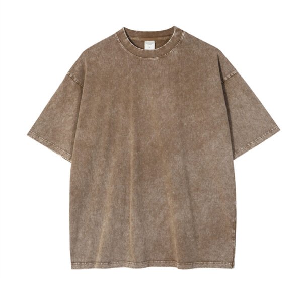 Custom Acid-Washed Oversized Unisex T-Shirt 8040200 - Style 1C7D9D - product detail view 7