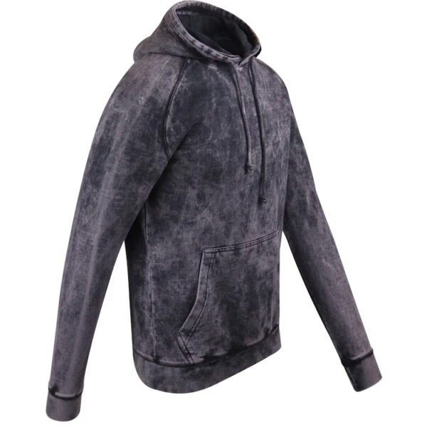 Custom Acid-Washed Pullover Hoodie - Style B09F1C - product detail view 3 Custom Acid-Washed Pullover Hoodie - Style B09F1C - product detail view 3