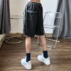 Custom Acid-Washed Relaxed Streetwear Shorts - Style 1E8770 - product detail view 2 Custom Acid-Washed Relaxed Streetwear Shorts - Style 1E8770 - product detail view 2