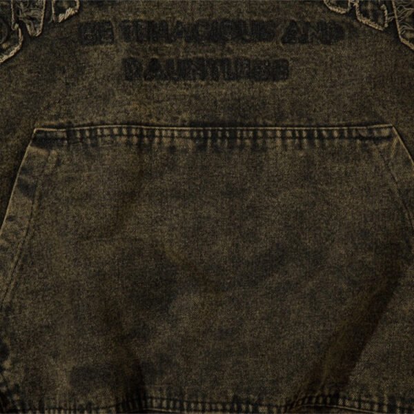 Custom Aged-Wash Utility Pullover Hoodie - Style A67E0B - product detail view 3 Custom Aged-Wash Utility Pullover Hoodie - Style A67E0B - product detail view 3