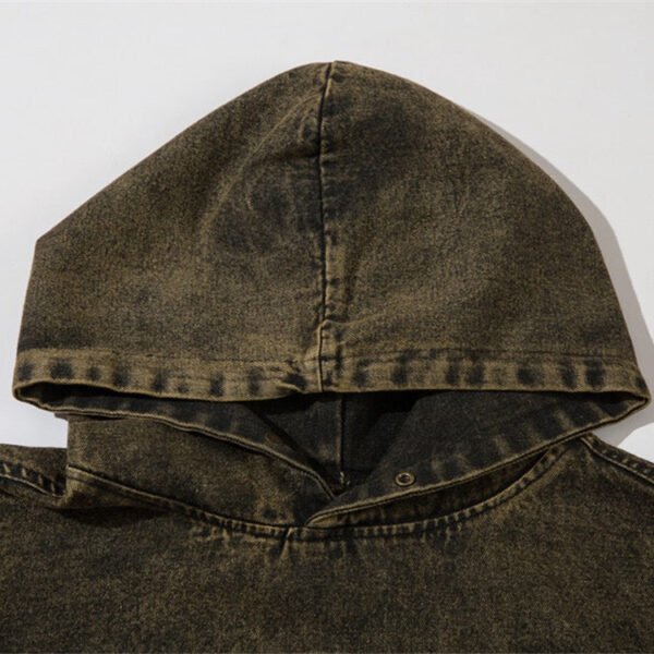 Custom Aged-Wash Utility Pullover Hoodie - Style A67E0B - product detail view 4 Custom Aged-Wash Utility Pullover Hoodie - Style A67E0B - product detail view 4