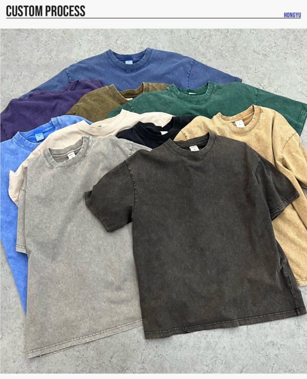 Custom 275 GSM Acid-Wash Oversized T-Shirt - Style 949B22 - product detail view 10
