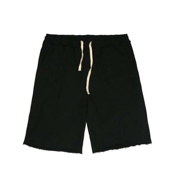 Custom Drawstring Raw-Hem Streetwear Shorts - Style 1B874B - product detail view 9