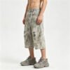 Custom Washed Printed Cropped Distressed Jeans - Style C2C5CE - product detail view 7 Custom Washed Printed Cropped Distressed Jeans - Style C2C5CE - product detail view 7