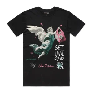 Custom Angel Graphic Crewneck T-Shirt - Style E8499E