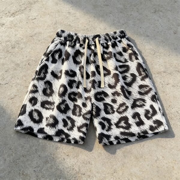 Custom Animal-Print Drawstring Streetwear Shorts - Style 6C8BDD - product detail view 3 Custom Animal-Print Drawstring Streetwear Shorts - Style 6C8BDD - product detail view 3