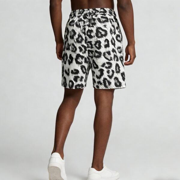 Custom Animal-Print Drawstring Streetwear Shorts - Style 6C8BDD - product detail view 4 Custom Animal-Print Drawstring Streetwear Shorts - Style 6C8BDD - product detail view 4