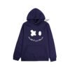 Custom Orange Loose-Fit Face Applique Hoodie - Style 8CCA8E - product detail view 2