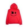 Custom Orange Loose-Fit Face Applique Hoodie - Style 8CCA8E - product detail view 8