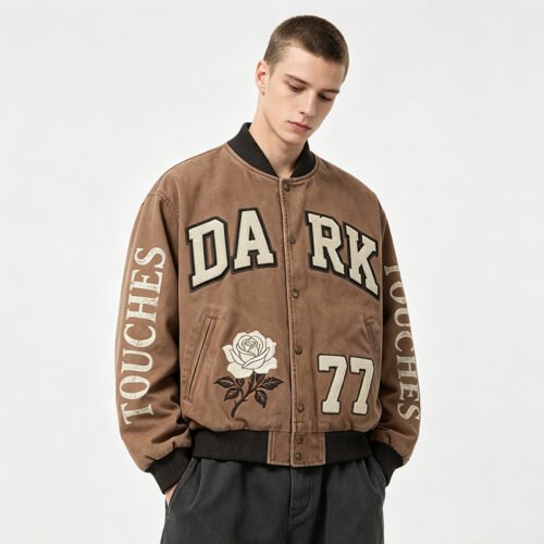 Custom Applique Varsity Bomber Jacket 8612994 - Style 949CBB