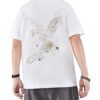 Custom Asymmetric Phoenix Embroidered Loose T-Shirt - Style 44ED4A - product detail view 3 Custom Asymmetric Phoenix Embroidered Loose T-Shirt - Style 44ED4A - product detail view 3