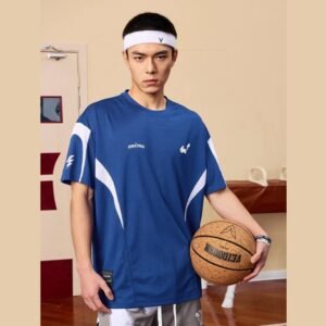 Custom Athletic Panel Jersey T-Shirt - Style 76A4F3
