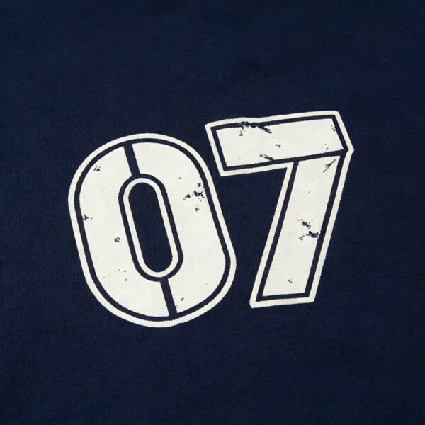 Custom 07 Athletic Stripe Ringer T-Shirt - Style EB6456 - product detail view 6